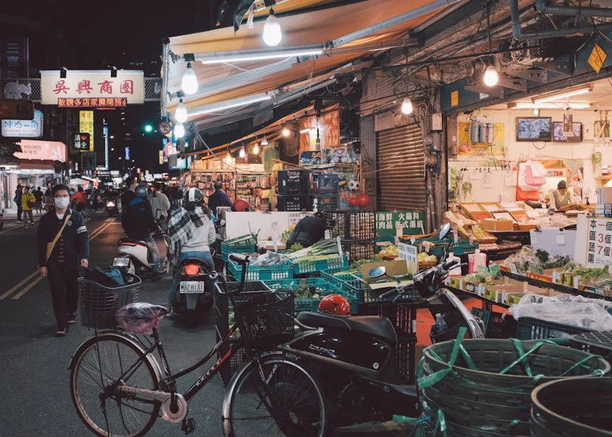 Night market.